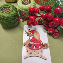 Load image into Gallery viewer, Hand painted - Christmas Tree Brooch.