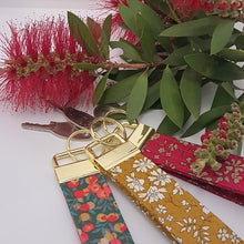 Load image into Gallery viewer, Handmade LibertyTana Lawn Keyring - RED