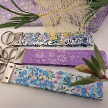 Load image into Gallery viewer, Handmade Liberty Tana Lawn Keyring - Keyfob - Wristlet - LILAC