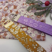 Load image into Gallery viewer, Handmade Liberty Tana Lawn Keyring - Keyfob - Wristlet - LILAC