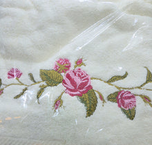 Load image into Gallery viewer, Ladies Rose Embroidered Hand Towel