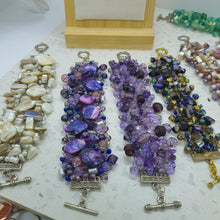 Load image into Gallery viewer, Beautiful Beaded - Hand Knitted Bracelets