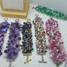 Load image into Gallery viewer, Beautiful Beaded - Hand Knitted Bracelets