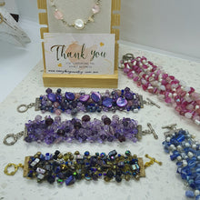 Load image into Gallery viewer, Beautiful Beaded - Hand Knitted Bracelets
