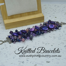 Load image into Gallery viewer, Beautiful Beaded - Hand Knitted Bracelets
