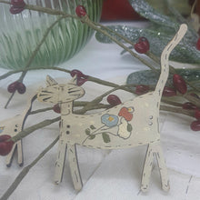 Load image into Gallery viewer, Le Jardin Tan Pussy Cat wood button