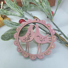 Load image into Gallery viewer, Love Birds Wood Decoration