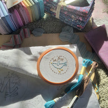 Load image into Gallery viewer, Homespun BOM 2024 Sunshine and Lollipops Quilt design by Anni Downs ... featuring the NEW Tilda Jubilee fabric range.