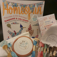 Load image into Gallery viewer, Homespun BOM 2024 Sunshine and Lollipops Quilt design by Anni Downs ... featuring the NEW Tilda Jubilee fabric range.