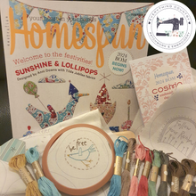 Load image into Gallery viewer, Homespun BOM 2024 Sunshine and Lollipops Quilt design by Anni Downs ... featuring the NEW Tilda Jubilee fabric range.