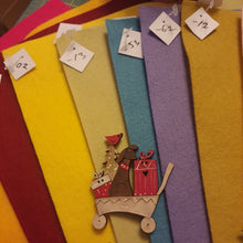 Load image into Gallery viewer, Wool Felt Sheet Colour No. 12 Old Gold