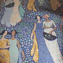 Load image into Gallery viewer, The Blithe Bucket Bag Pattern & Grape/Purple TILDA Hometown Fabric Packs