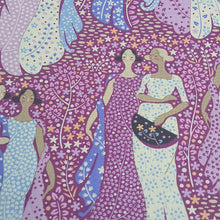 Load image into Gallery viewer, The Blithe Bucket Bag Pattern & Grape/Purple TILDA Hometown Fabric Packs