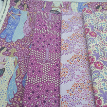 Load image into Gallery viewer, The Blithe Bucket Bag Pattern & Grape/Purple TILDA Hometown Fabric Packs