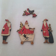 Load image into Gallery viewer, Santa in Decorative Sled with Presents & Tree