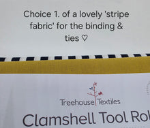Load image into Gallery viewer, Clamshell Tool Roll Pattern & Kits by Treehouse Textiles