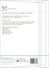 Load image into Gallery viewer, Purrfect Pussy Cat embroidery pattern and Pre-Printed Linen by Cinderberry Stitches