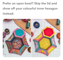 Load image into Gallery viewer, Blossie Basket CHRISTMAS PATTERN COVER & Quilt As You Go Acrylic Templates by Craftapalooza Designs