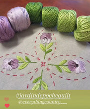 Load image into Gallery viewer, Jardin de Poche Embroidery PATTERN & KIT OPTIONS