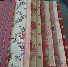 Load image into Gallery viewer, Fine French Fabrics - 10 Fat Quarters Pack RED