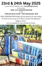 Load image into Gallery viewer, CLASSES & DEMONSTRATIONS for Rainbow Precuts at Timeless Quilt Show May 2025