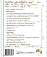 Load image into Gallery viewer, Night Before Christmas Stocking Pattern by Molly and Mama