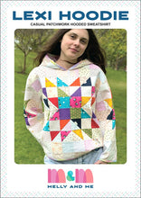 Load image into Gallery viewer, Lexi Hoodie Patchwork Pattern by Melly and Me