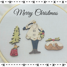 Load image into Gallery viewer, Handpainted Christmas Buttons by Theodora Cleave - as per this photo