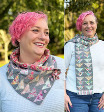Load image into Gallery viewer, Naomi Cowl and Scarf Pattern by Melly and Me incl Foundation Piecing Papers