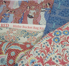 Load image into Gallery viewer, The Blithe Bucket Bag Pattern & Rust Red TILDA Hometown Fabric Packs