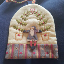 Load image into Gallery viewer, Merry Christmas Santa Button with Star cut-out