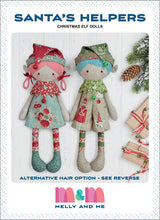 Load image into Gallery viewer, Santa's Helpers Christmas Elf Dolls Pattern by Melly and Me