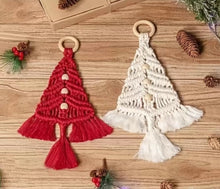 Load image into Gallery viewer, Handmade Macrame Christmas Trees