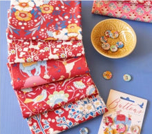 Load image into Gallery viewer, Homespun BOM 2024 Sunshine and Lollipops Quilt design by Anni Downs ... featuring the NEW Tilda Jubilee fabric range.