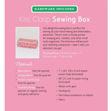 Load image into Gallery viewer, Kiss Clasp Sewing Box Pattern & Wire Bag Frame Set