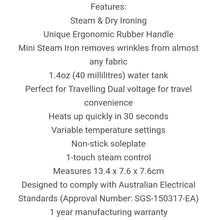 Load image into Gallery viewer, Birch Mini Steam Iron