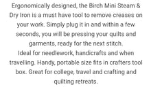 Load image into Gallery viewer, Birch Mini Steam Iron