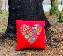 Load image into Gallery viewer, Fill My Heart Embroidered Pillow Starter Kit & Pattern by Wendy Williams