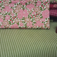 Load image into Gallery viewer, Tilda Creating Memories Green Red or Blue Stripe Fabric