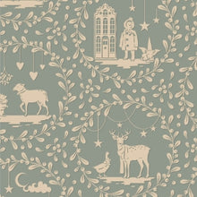 Load image into Gallery viewer, Tilda Merry Little Christmas Fat Quarter Bundle Duck Egg Blue (x5) 300243