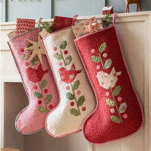 Load image into Gallery viewer, Tilda Merry Little Christmas Winter Birds Christmas Stocking KITS