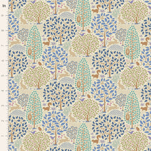 Load image into Gallery viewer, Tilda Sanctuary Teal Blue 100572  fabric on the roll