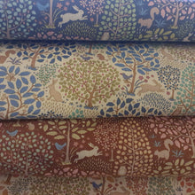 Load image into Gallery viewer, Tilda Sanctuary Teal Blue 100572  fabric on the roll
