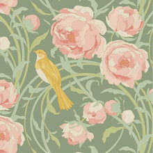 Load image into Gallery viewer, Tilda Songbird Cora SAGE GREEN Fabric per 25cm