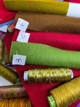 Load image into Gallery viewer, Wool Felt Sheet Colour No. 23 Wine Red