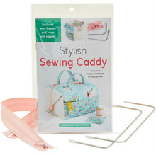 Load image into Gallery viewer, Stylish Sewing Caddy Pattern & Wire Bag Frame Set