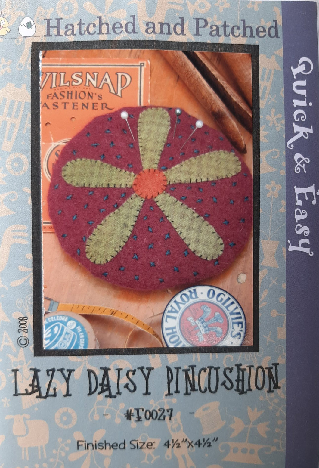 Lazy Daisy Pincushions