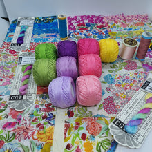 Load image into Gallery viewer, Special Order (BRIGHTER VERSION OF THREADS & FABRICS SWAPPED IN) - Custom Order for Megan)