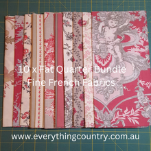 Load image into Gallery viewer, FINE FRENCH FABRICS - RED FAT QUARTER BUNDLE
