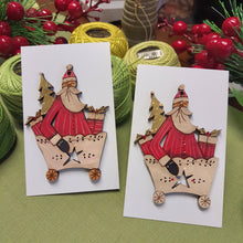 Load image into Gallery viewer, Santa in Decorative Sled with Presents & Tree